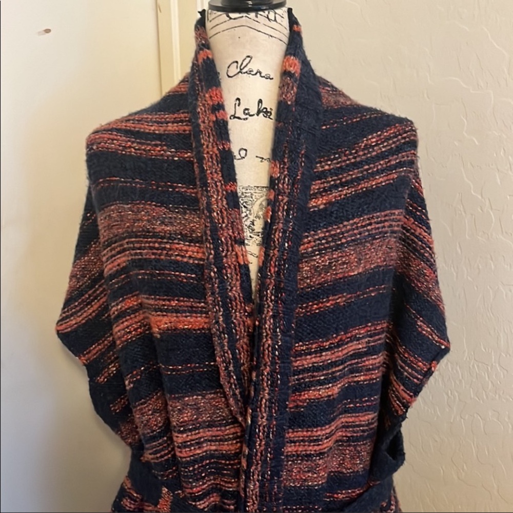 Urban Outfitters Ecote Multi Color Print Duster Cardigan Sweater